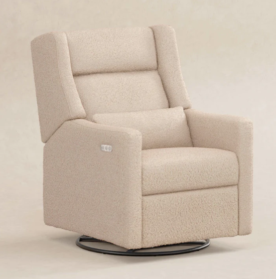 Babyletto Kiwi Plus Power Recliner and Swivel Glider with Power Adjustable Headrest and USB Port