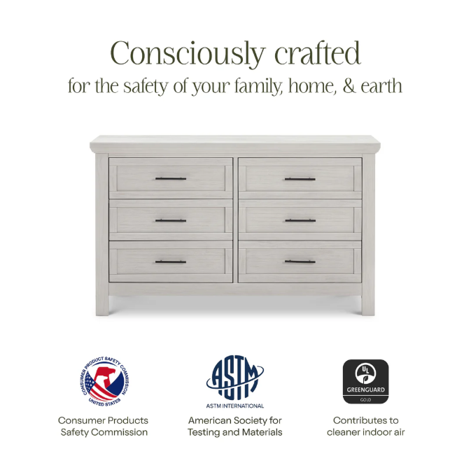 Monogram Emory Farmhouse 6-Drawer Dresser