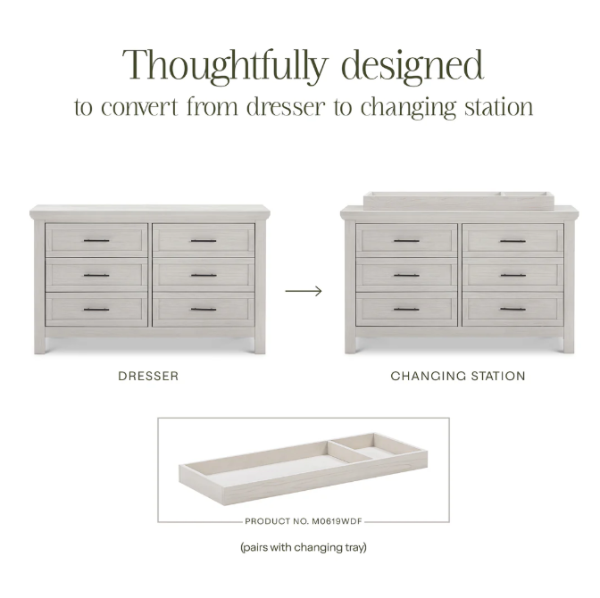 Monogram Emory Farmhouse 6-Drawer Dresser