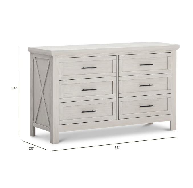 Monogram Emory Farmhouse 6-Drawer Dresser