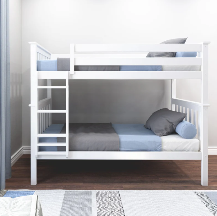 Clearance M3 Twin over Twin Slat Bunk with Straight Ladder + Slat Rolls 400 lbs rating on each bed