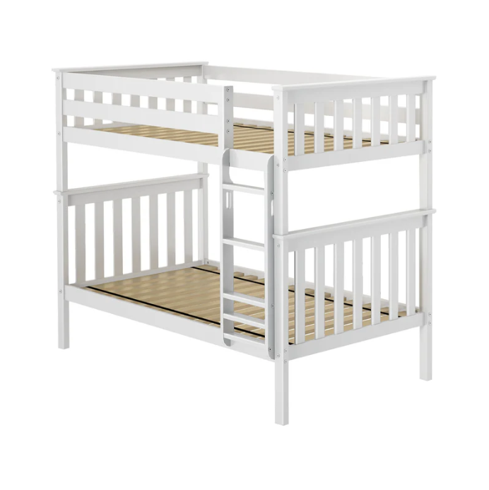 Clearance M3 Twin over Twin Slat Bunk with Straight Ladder + Slat Rolls 400 lbs rating on each bed