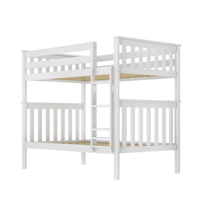 Clearance M3 Twin over Twin Slat Bunk with Straight Ladder + Slat Rolls 400 lbs rating on each bed