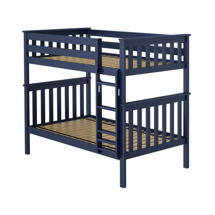 Clearance M3 Twin over Twin Slat Bunk with Straight Ladder + Slat Rolls 400 lbs rating on each bed
