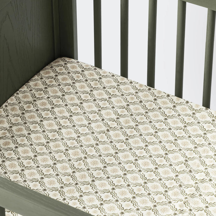 Babyletto All-Stages® Midi Crib Sheet in GOTS Certified Organic Brushed Cotton by Nate Berkus