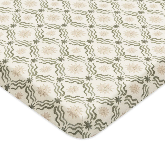 Babyletto All-Stages® Midi Crib Sheet in GOTS Certified Organic Brushed Cotton by Nate Berkus