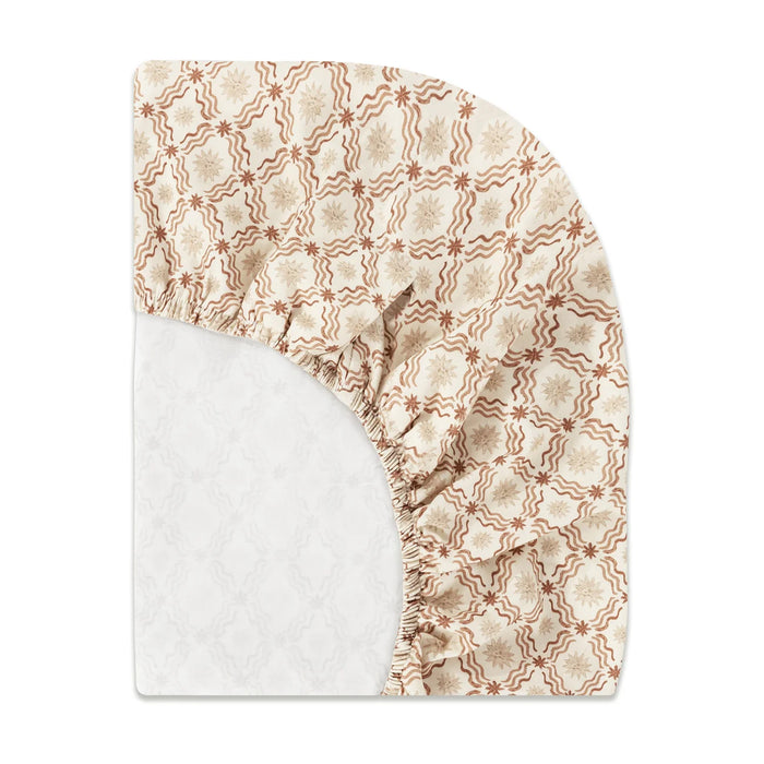 Babyletto Mini Crib Sheet in GOTS Certified Organic Brushed Cotton by Nate Berkus