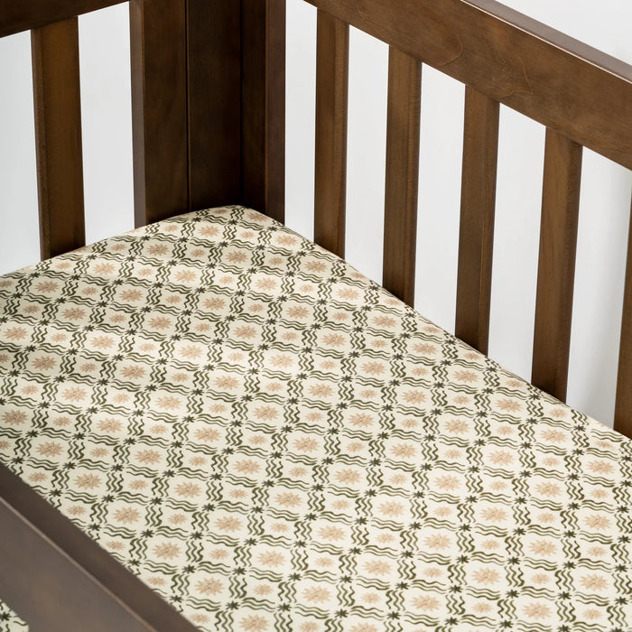 Babyletto Mini Crib Sheet in GOTS Certified Organic Brushed Cotton by Nate Berkus