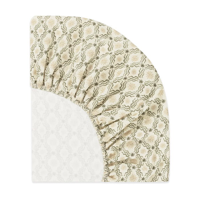 Babyletto Mini Crib Sheet in GOTS Certified Organic Brushed Cotton by Nate Berkus