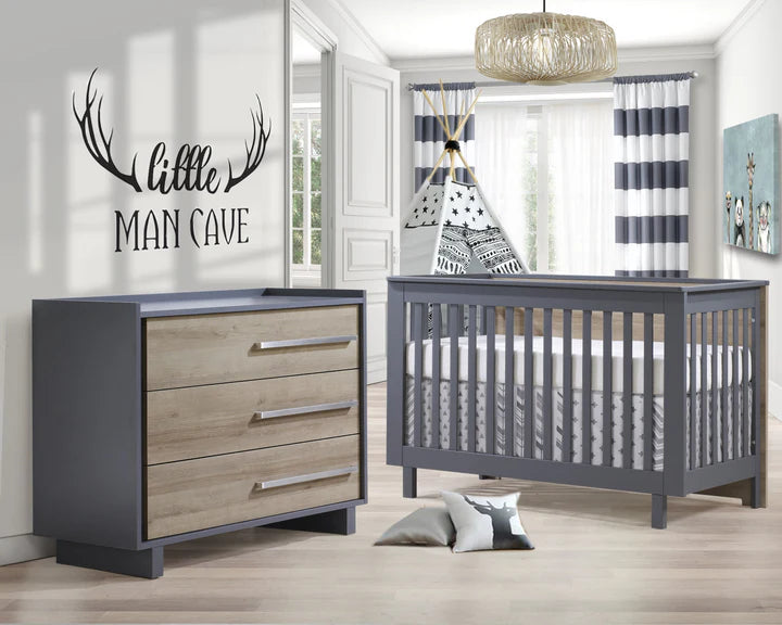 Tulip Urban Crib and 3 Drawer Dresser