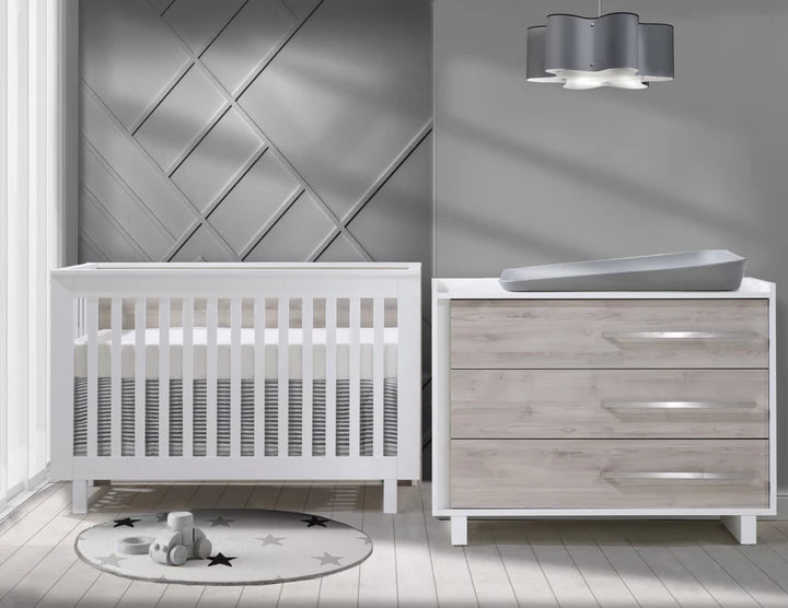 Tulip Urban Crib and 3 Drawer Dresser