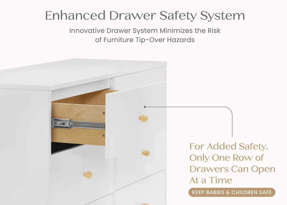 Delta Children Essex 6 Drawer Dresser with Interlocking Drawers