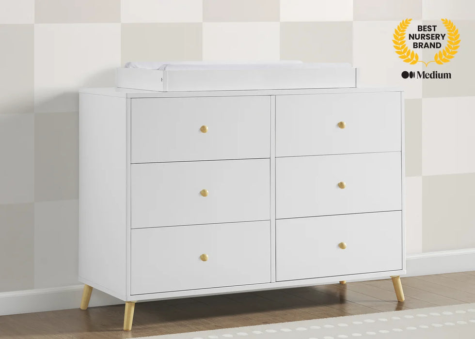 Delta Children Essex 6 Drawer Dresser with Interlocking Drawers