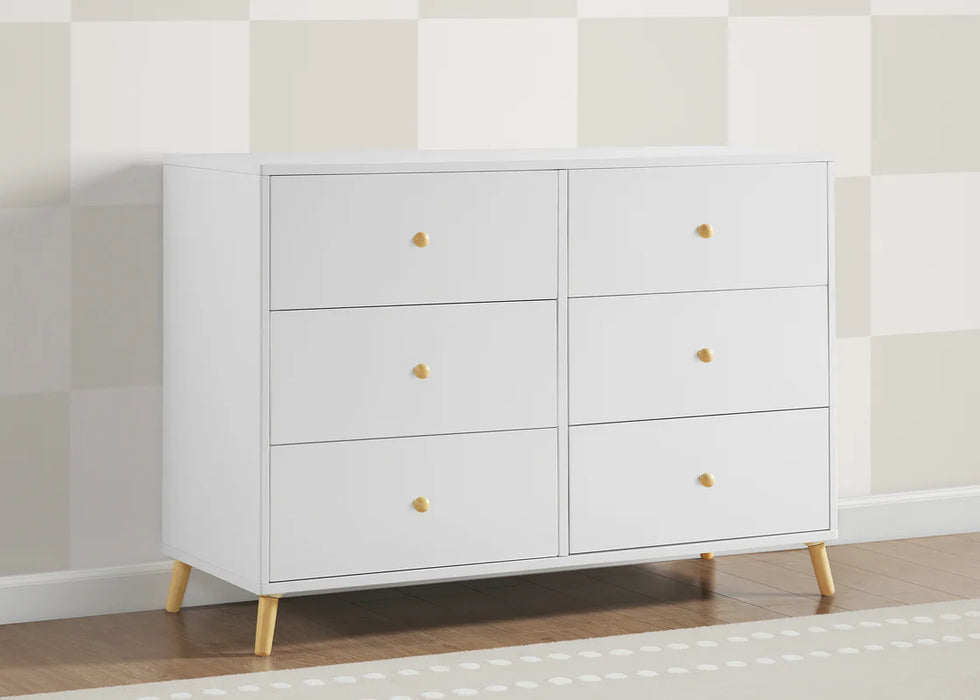 Delta Children Essex 6 Drawer Dresser with Interlocking Drawers