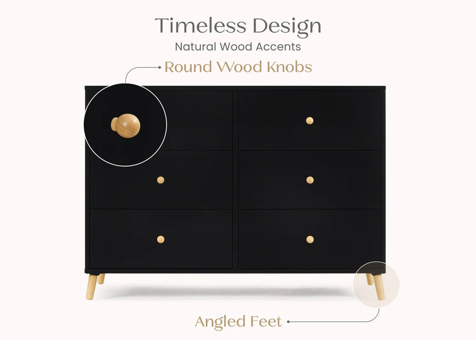 Delta Children Essex 6 Drawer Dresser with Interlocking Drawers