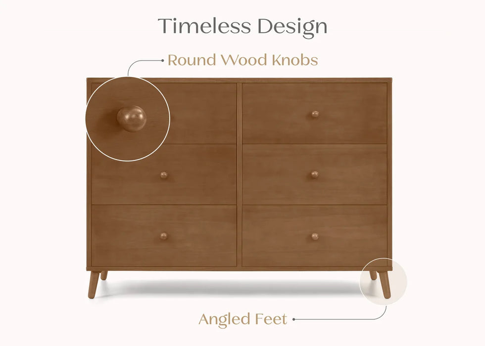Delta Children Essex 6 Drawer Dresser with Interlocking Drawers