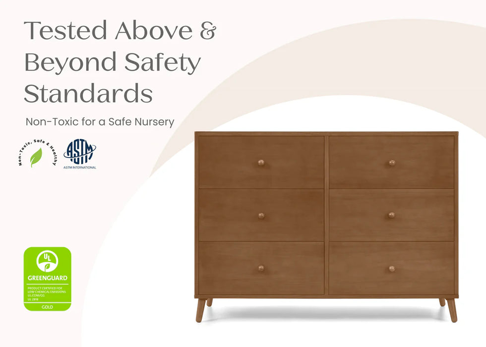 Delta Children Essex 6 Drawer Dresser with Interlocking Drawers