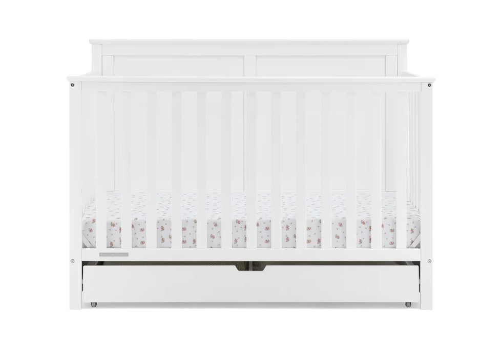 Simmons Kids Logan 6-in-1 Convertible Crib with Underdrawer