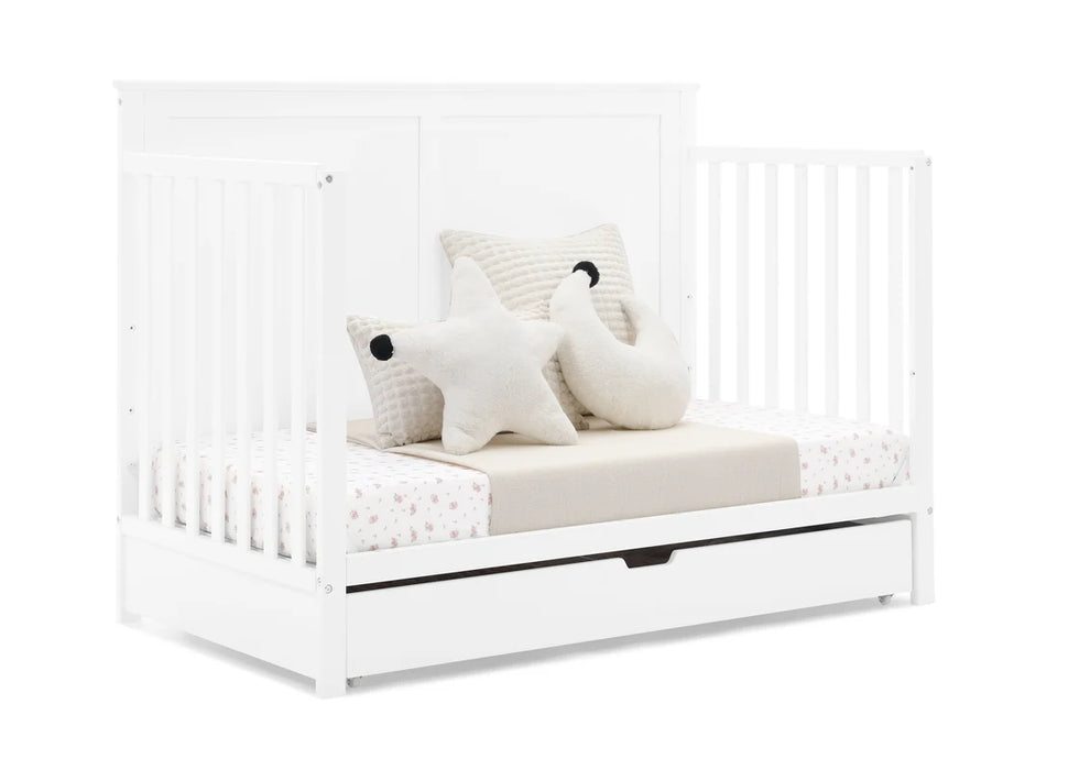 Simmons Kids Logan 6-in-1 Convertible Crib with Underdrawer