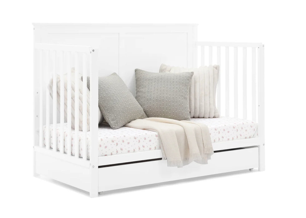 Simmons Kids Logan 6-in-1 Convertible Crib with Underdrawer