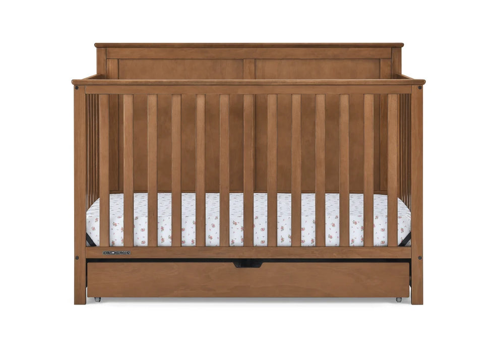 Simmons Kids Logan 6-in-1 Convertible Crib with Underdrawer