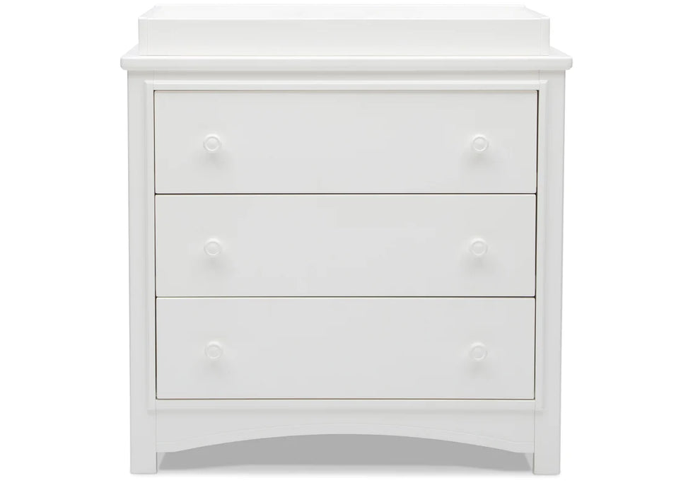 Delta Children Perry 3 Drawer Dresser with Changing Top and Interlocking Drawers