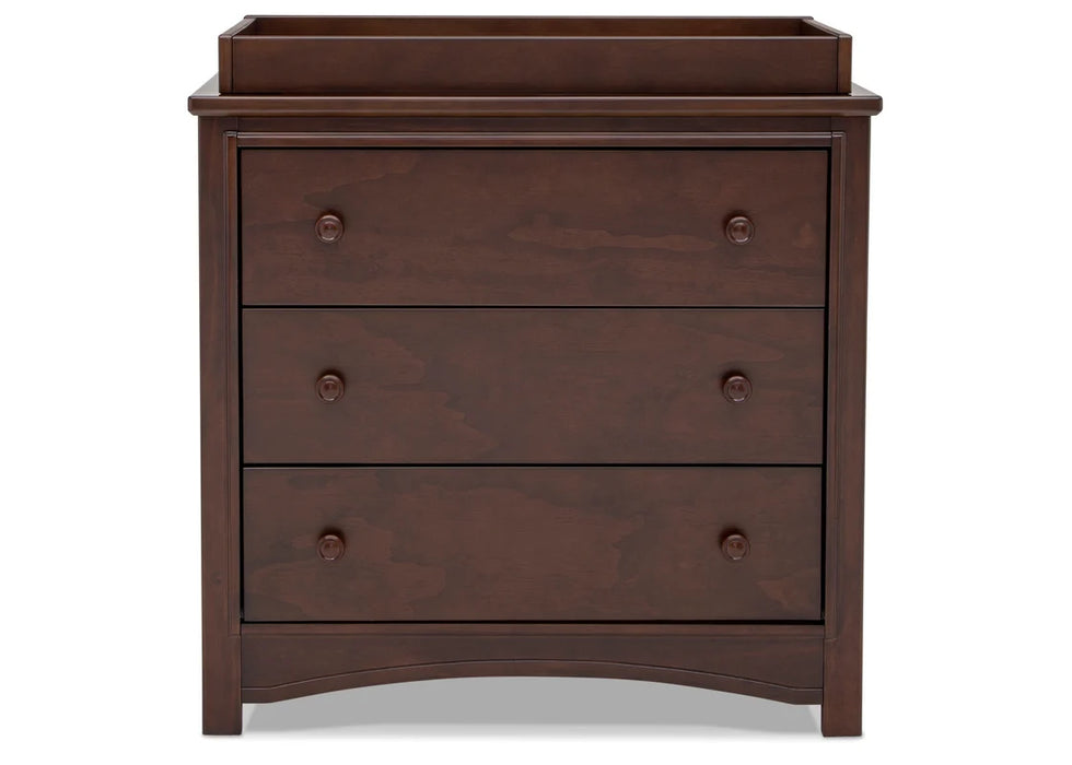 Delta Children Perry 3 Drawer Dresser with Changing Top and Interlocking Drawers