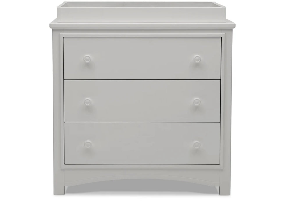 Delta Children Perry 3 Drawer Dresser with Changing Top and Interlocking Drawers