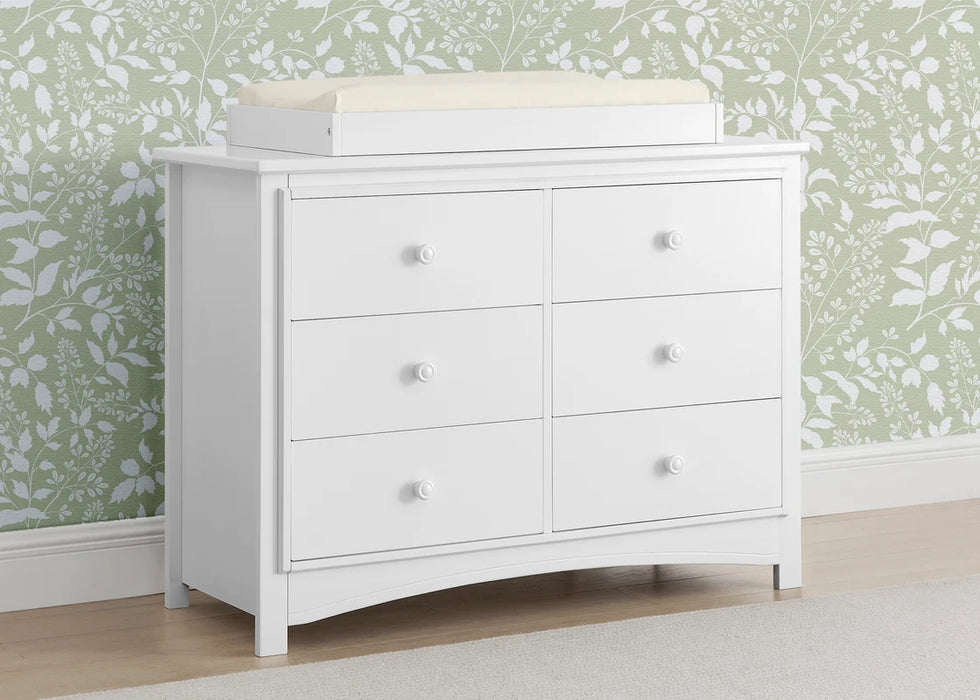 Delta Children Perry 6 Drawer Dresser with Interlocking Drawers