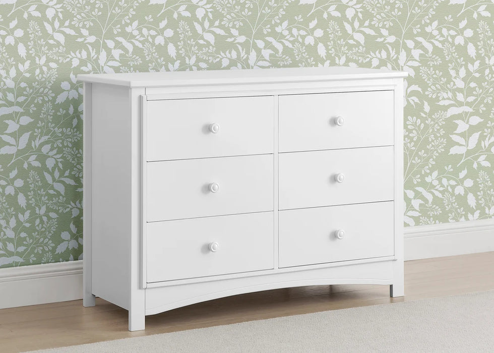 Delta Children Perry 6 Drawer Dresser with Interlocking Drawers