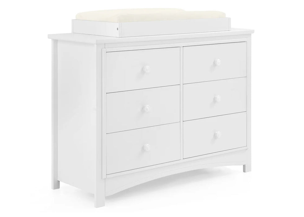 Delta Children Perry 6 Drawer Dresser with Interlocking Drawers