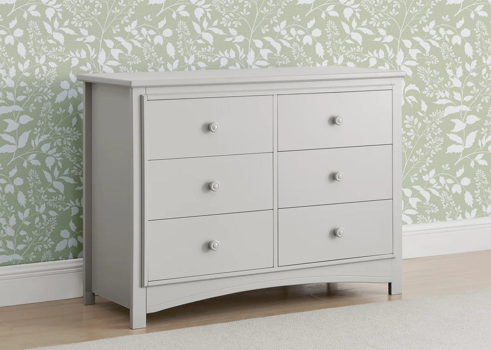 Delta Children Perry 6 Drawer Dresser with Interlocking Drawers