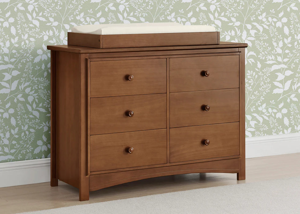 Delta Children Perry 6 Drawer Dresser with Interlocking Drawers
