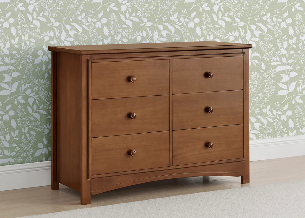 Delta Children Perry 6 Drawer Dresser with Interlocking Drawers