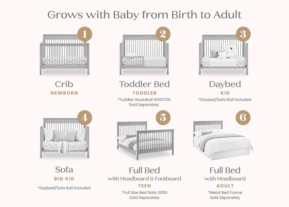 Delta Children Remy 6-in-1 Convertible Crib