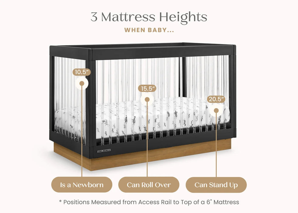 Delta Children James Acrylic 4-in-1 Convertible Crib