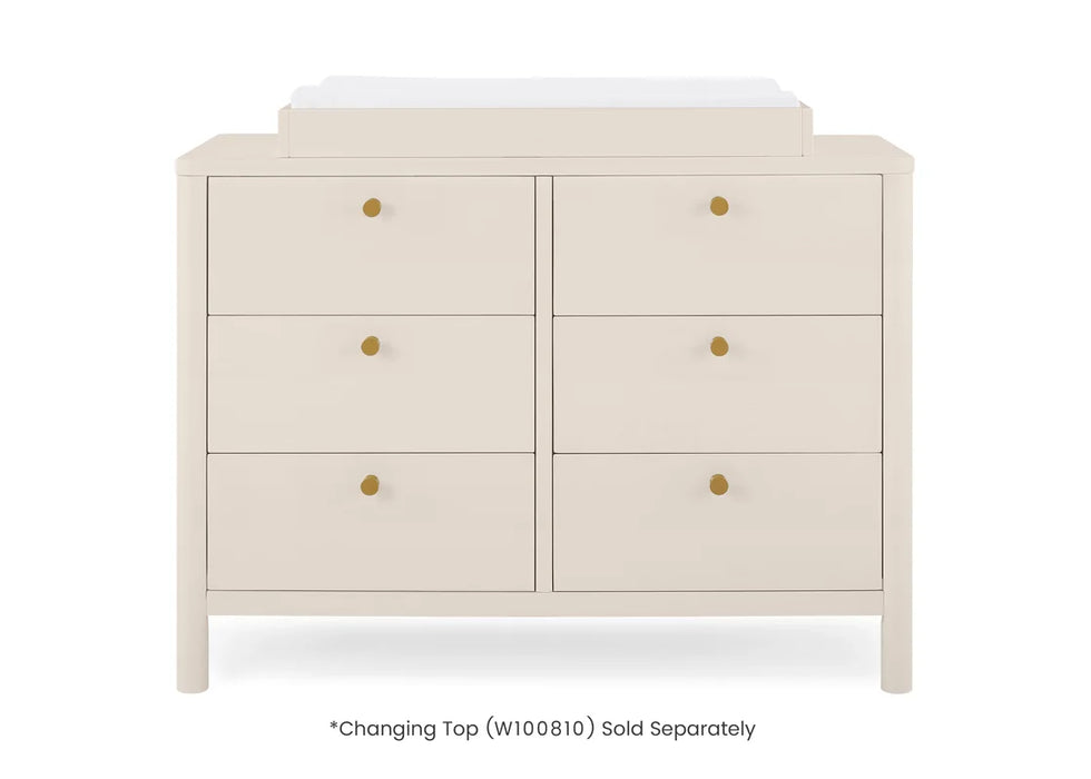 Delta Children Brooks 6 Drawer Dresser with Interlocking Drawers