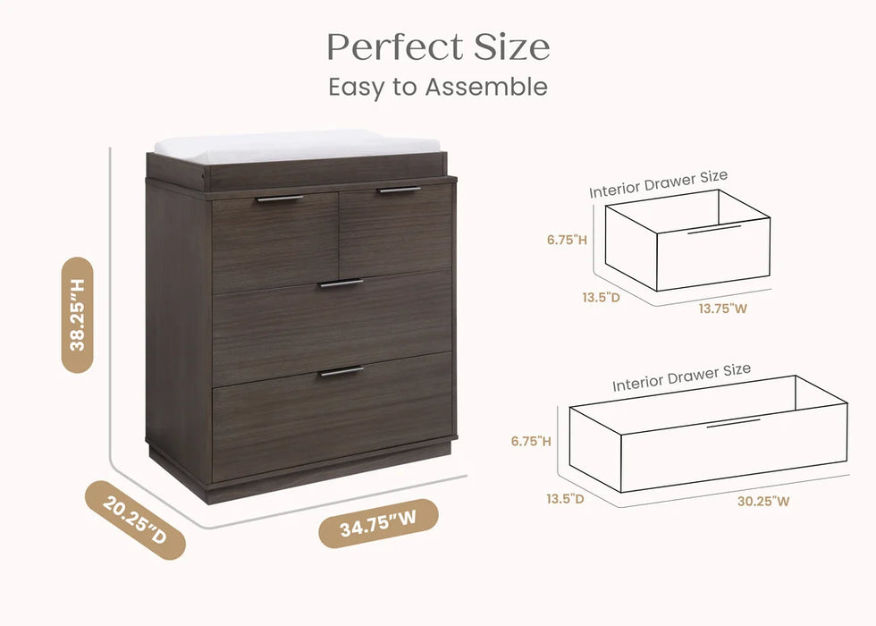 Delta Children Forever 4 Drawer Dresser with Changing Top and Interlocking Drawers