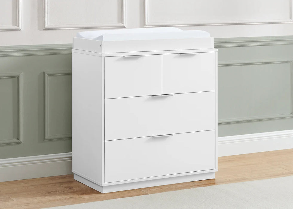 Delta Children Forever 4 Drawer Dresser with Changing Top and Interlocking Drawers