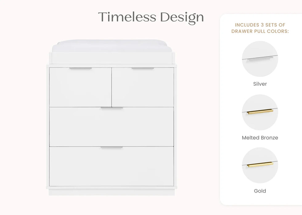 Delta Children Forever 4 Drawer Dresser with Changing Top and Interlocking Drawers