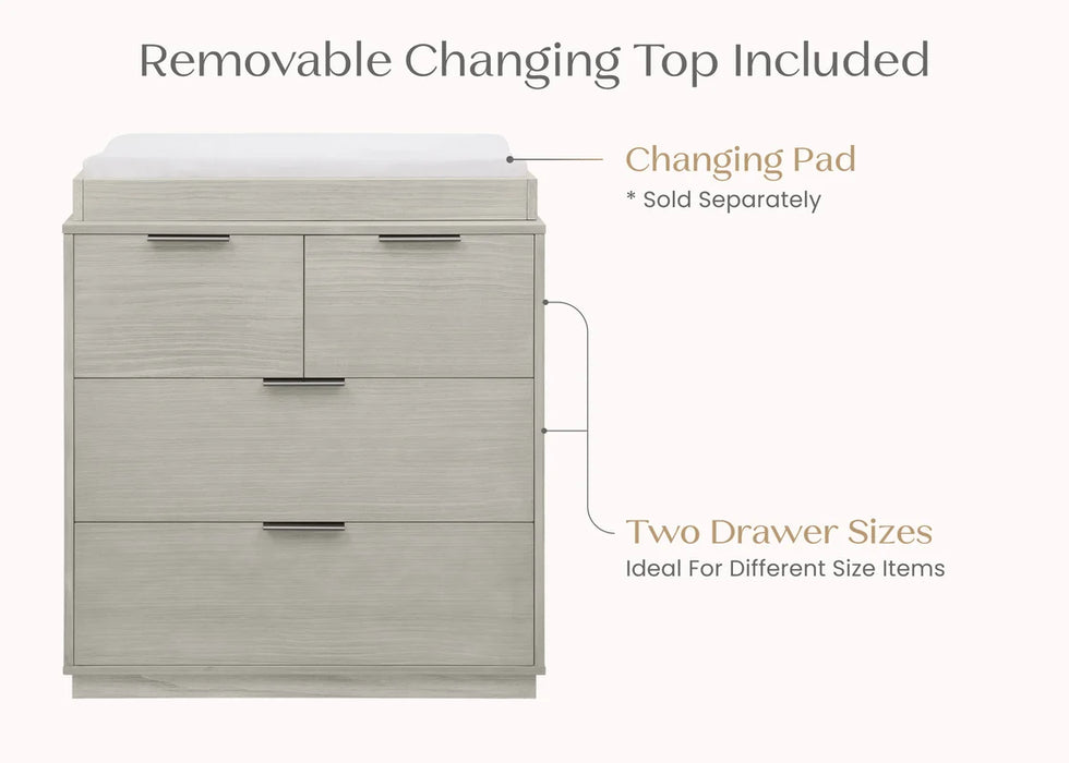 Delta Children Forever 4 Drawer Dresser with Changing Top and Interlocking Drawers