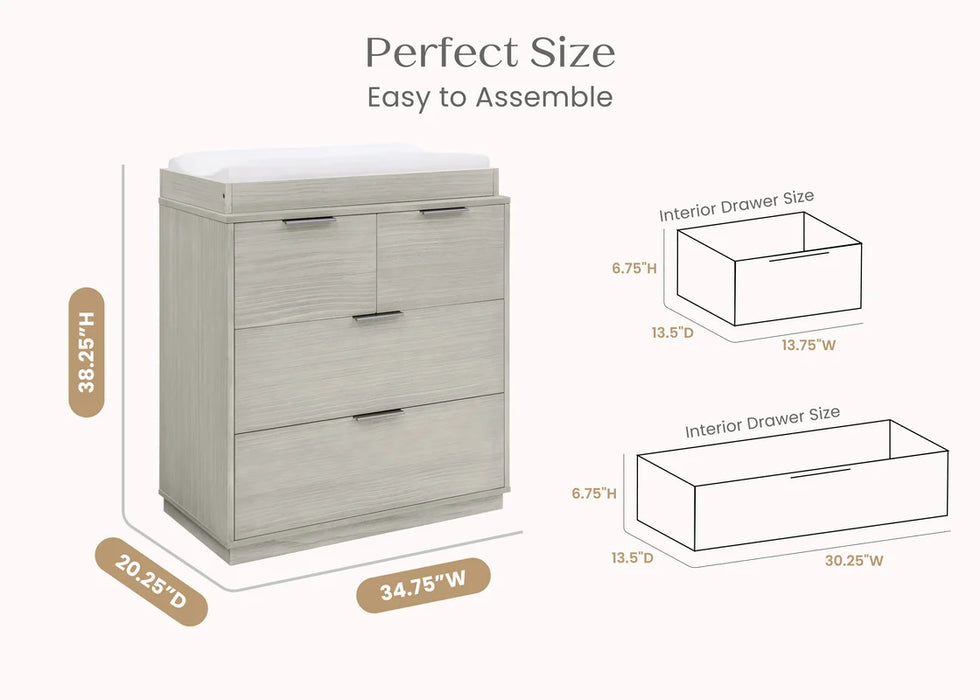 Delta Children Forever 4 Drawer Dresser with Changing Top and Interlocking Drawers