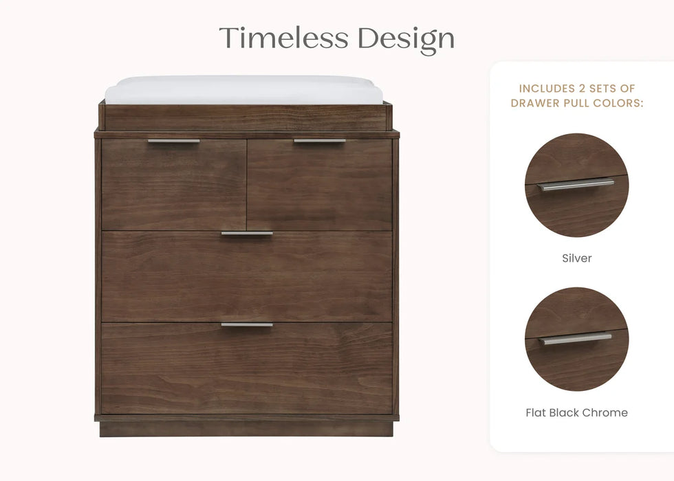 Delta Children Forever 4 Drawer Dresser with Changing Top and Interlocking Drawers