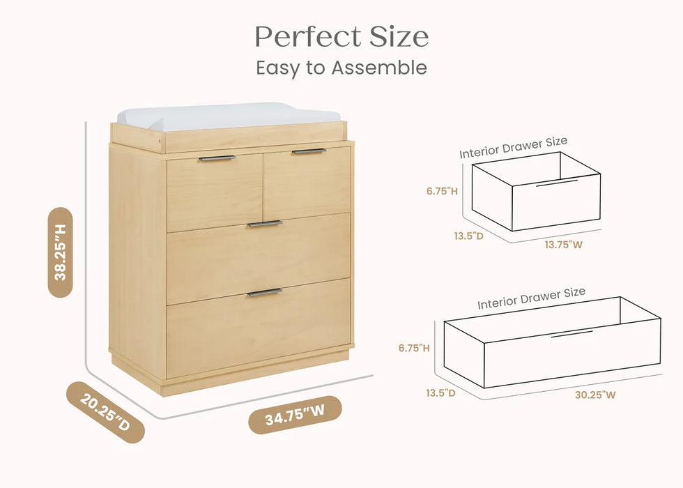 Delta Children Forever 4 Drawer Dresser with Changing Top and Interlocking Drawers