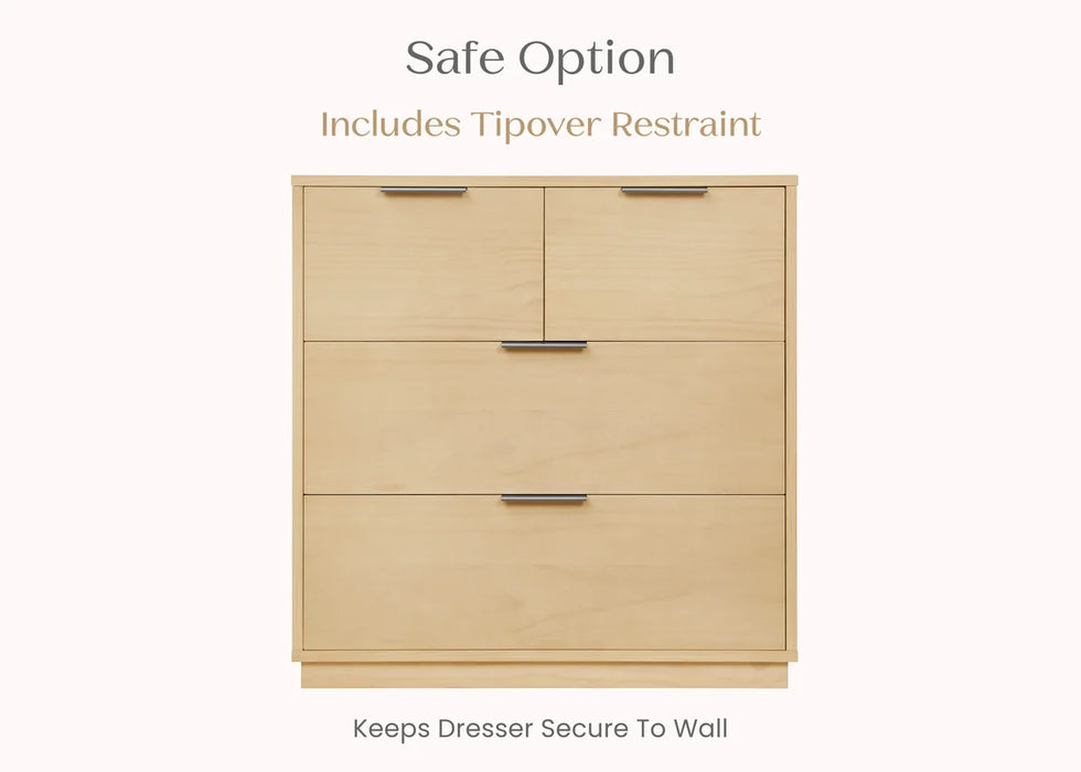 Delta Children Forever 4 Drawer Dresser with Changing Top and Interlocking Drawers