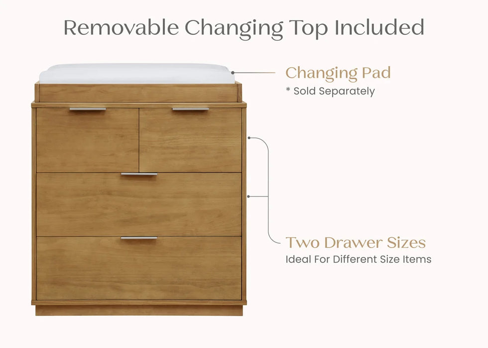 Delta Children Forever 4 Drawer Dresser with Changing Top and Interlocking Drawers