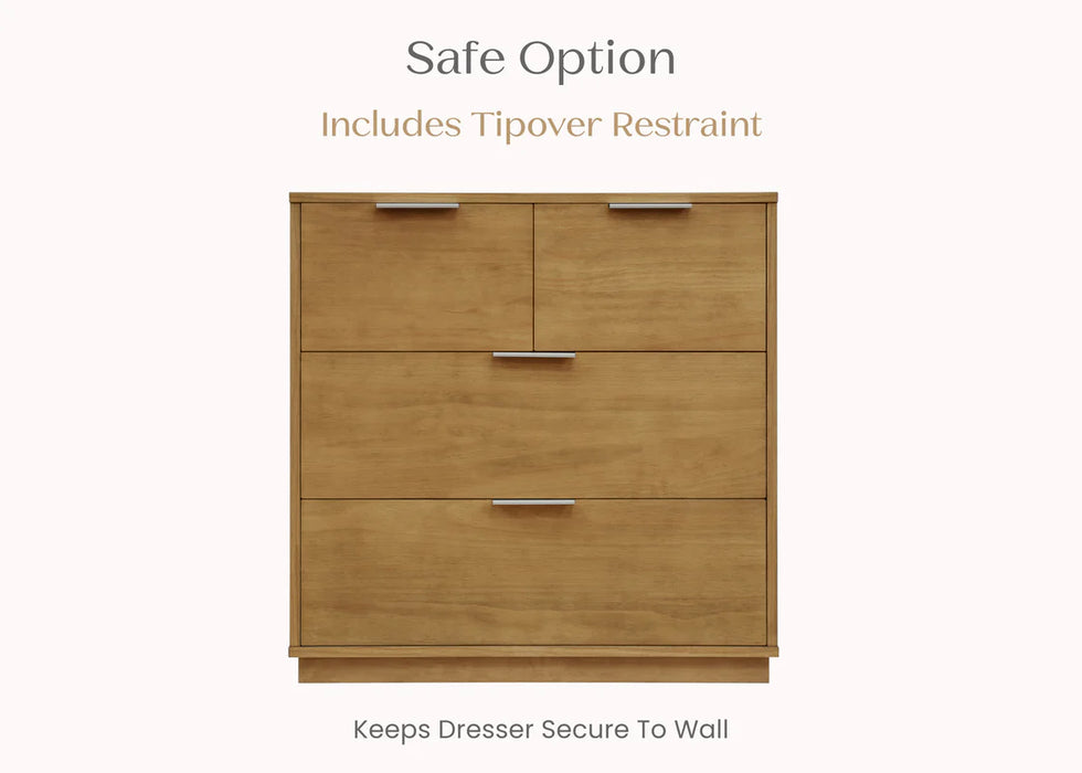Delta Children Forever 4 Drawer Dresser with Changing Top and Interlocking Drawers