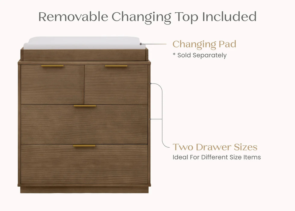 Delta Children Forever 4 Drawer Dresser with Changing Top and Interlocking Drawers
