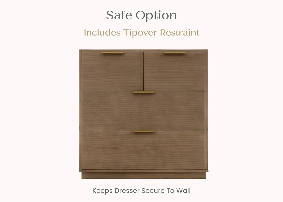 Delta Children Forever 4 Drawer Dresser with Changing Top and Interlocking Drawers
