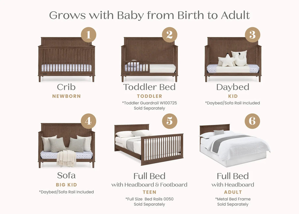 Delta Children Penelope 6-in-1 Convertible Crib
